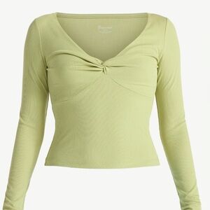 No Boundaries Twist Front Long Sleeve Top